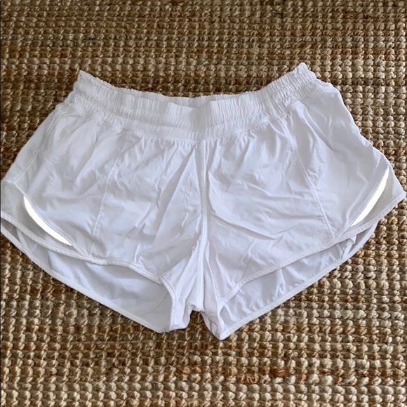 lululemon athletica Pants - Lululemon White Running Shorts